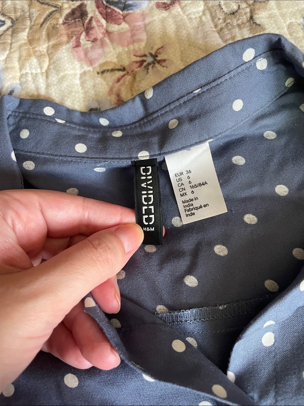 Polka dot button down - Picture 2 of 3